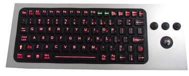 industriële toetsenbord van het 86 sleutelsip68 het waterdichte silicone met trackball verzegeld toetsenbord