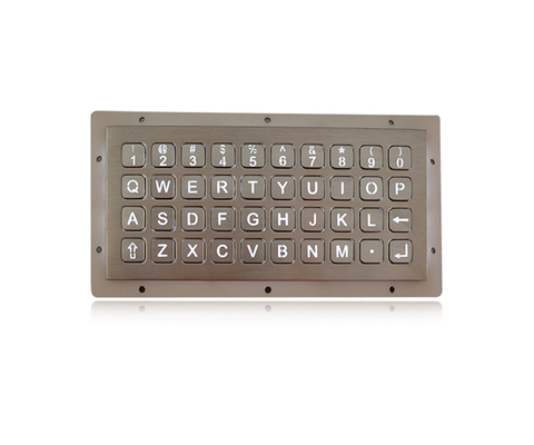 Het alfanumerieke Toetsenbord Dot Matrix Backlit Panel Mount ATM Pin Keypad van het 40 Knopenroestvrije staal