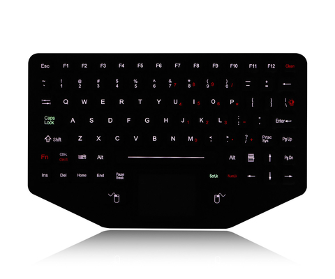 Het aangepaste Mini 89 Zeer belangrijke Toetsenbord van Silicone Industriële Toetsenbord Ruw gemaakte Touchpad