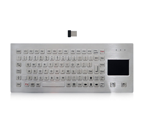 IP65 metaal Industrieel 2.4G Draadloos Toetsenbord met Touchpad-Desktopversie
