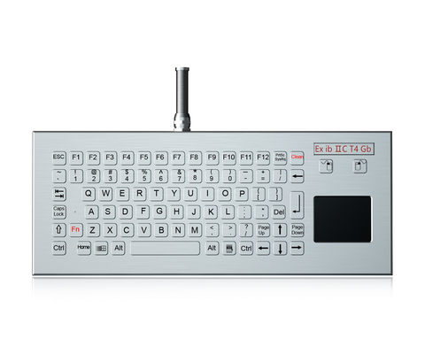IP68 robuust industriële toetsenbord met touchpad explosiebestendige voor kolen en mijnen