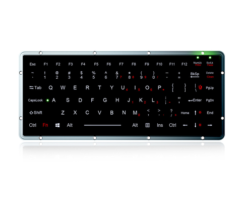 IP65 Robuust Chiclet Keyboard Met Polymer Sleutels, Militair Niveau Achterlicht Keyboard