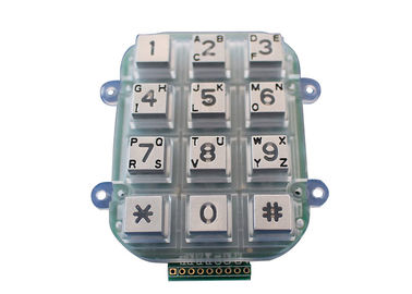 Het numerieke de Controlesysteem IP65 12 van het Metaaltoetsenbord 4x3 Acess sluit de Interface van de Puntmatrijs