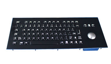 IP65 duurzaam het Black metaltoetsenbord van het vandaalbewijs met optische trackball voor kiosktoetsenbord