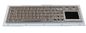Het Toetsenbord van Braille Ip65 van de roestvrij staalkiosk met Touchpad, Aangepaste Lay-out