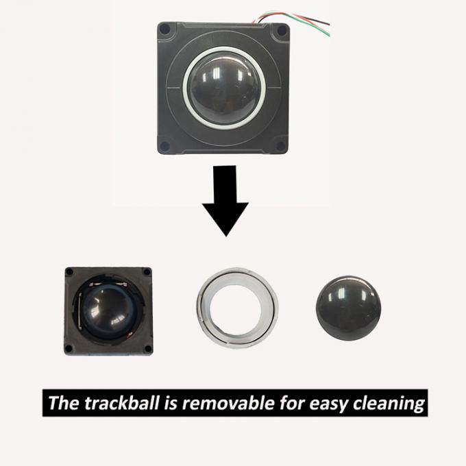 38mm Industriële trackball muis met verwijderbare hoogste plaat voor medische ultrasone klank