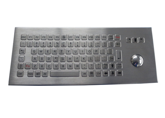 IP68 waterdicht Industrieel het Metaaltoetsenbord van het Vandaalbewijs met Trackball