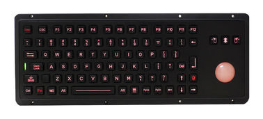 IP65 85 sleutels explosiebestendig zwart industrieel toetsenbord met backlit trackball