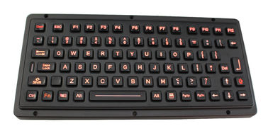 Het zwarte ruw gemaakte toetsenbord van de titaniumvandaal bewijs met industriële backlight