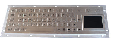 Het geborstelde IP65 Industriële Toetsenbord van het Kioskmetaal met Touchpad, achterpaneel zet op