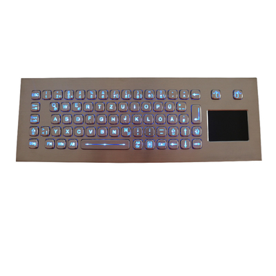 Ip67 telegrafeerde Verlicht de Vandaalbewijs Waterdichte Industriële Touchpad van het Staaltoetsenbord