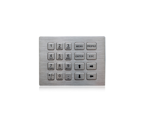 20 het Toetsenbord Hyper Ruw gemaakte Piezo van het sleutelsip65 Metaal voor het Toetsenbord van de Bankmachine