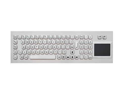 IP65 het Ruwe Toetsenbord van het kioskmetaal met het toetsenbord van het de Vandaalbewijs van Touchpad en van het Aantaltoetsenbord
