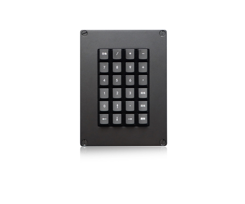 IP54 Mechanisch toetsenbord 24 toetsen met achterlicht, robuust militair toetsenbord