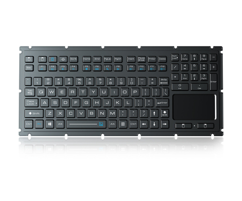 Waterdicht EMC-toetsenbord met touchpad 110 toetsen Militair robuust toetsenbord