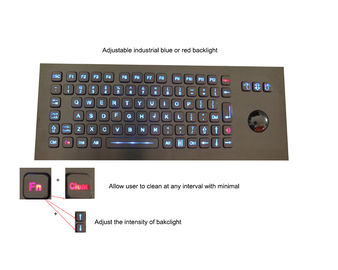 Comité Opgezet Metaal Ruw Toetsenbord met Backlit Optische Trackball van USB