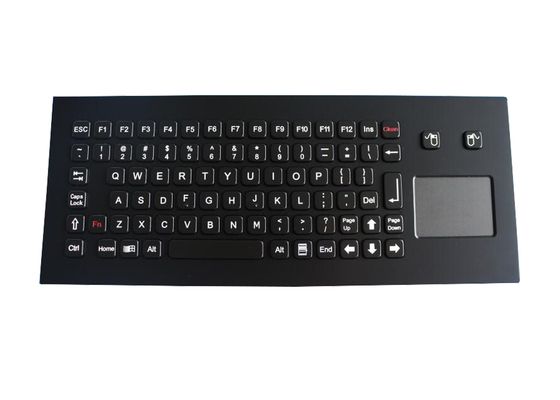Dynamisch Industrieel Black metaltoetsenbord ESD IK08 met Touchpad