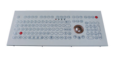Het vlakke toetsenbord van het scrachproof industriële membraan met trackball en functionele sleutels