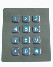 PS/2 of USB leidde backlit metaal numeriek toetsenbord met protuberant sleutelsrs232 interface