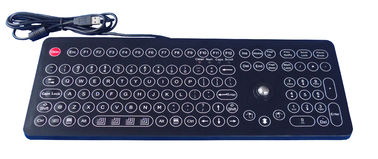 USB-het industriële toetsenbord van het Desktopmembraan met trackball 16mm, sleutel 108