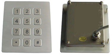 RS232 toetsenbord 12 van het interface stofdicht industrieel vlak zeer belangrijk ATM metaal sleutel