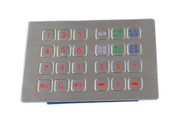 zet het 24 sleutels anti-vendal PS/2 hoogste paneel metaaltoetsenbord met 0.45mm korte slag op