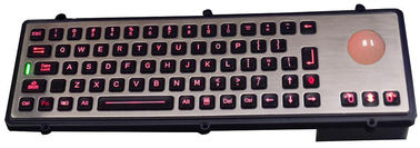 Douane usb toetsenbord/Backlit industrieel toetsenbord met verlichte rode trackball