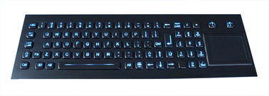 Top panel mount  Backlit USB stainless Keyboard with touchpad and numeci keypad