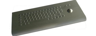 Dirt proof and waterproof dynamic metal kiosk keyboard with trackball mounting desk top