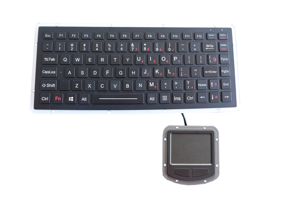 EMC van de aluminiumlegering Toetsenbord IP67 PS2 USB met 400DPI Touchpad ruw die wordt gemaakt die