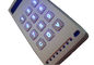 4 x 3 Klantgericht Backlit Metaaltoetsenbord met het Afgietselgeval van de Aluminiummatrijs