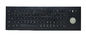 Black color illuminated Backlit USB Keyboard with mechanical trackball CE , FCC , ROHS