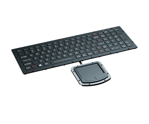 Ultra dun robuuste toetsenbord met verzegeld touchpad en militair PCB