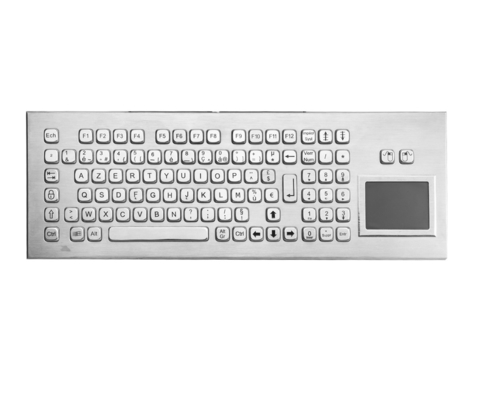 IP65 desktop metaal compact toetsenbord met touchpad industrieel pc toetsenbord
