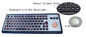 Het industriële Metaaltoetsenbord met Backlit Trackball Robuust IP65 Comité zet op