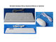 Medical Keyboard Silicone Hospital Rubber With Touchpad Antibacterial