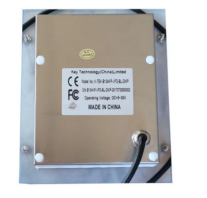 Het Metaaltoetsenbord IP67 van Backlight RS232 van de roestvrij staalvfd Vertoning