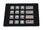 16 sleutels doorstaan toetsenbord van USB van het bewijs het industriële zwarte backlit metaal numerieke met puntmatrijs