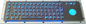 IP65 toetsenbord van metaal backlit USB met verlichte transparante mechanische trackball