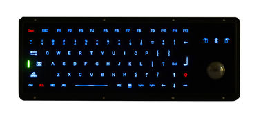 Het zwarte Mariene Usb-Comité zet Toetsenbord met Optische Trackball op